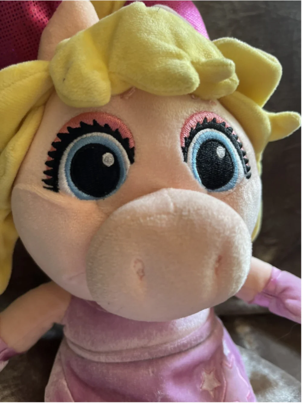Disney Junior Muppet Babies Miss Piggy 14 inch Plush Stuffed Animal Pal CUTE